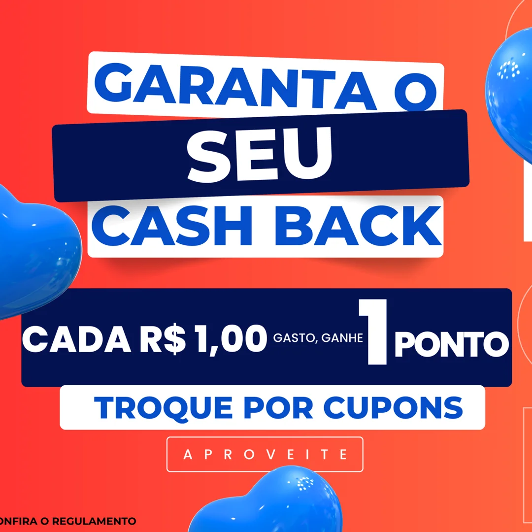 Cashback: cada R$ 1 gasto vale 1 ponto