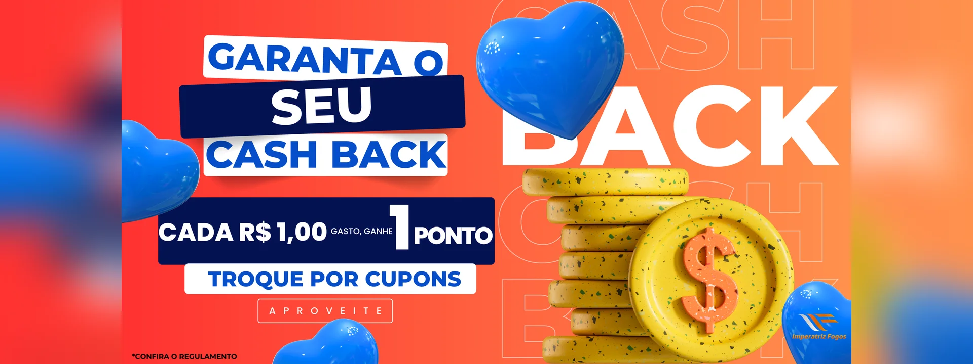 Cashback: cada R$ 1 gasto vale 1 ponto